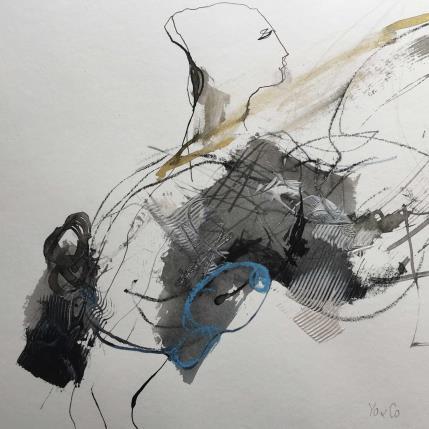 Peinture Galipette -15 par YO&CO | Tableau Abstrait Encre Nu