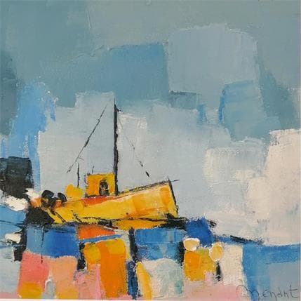 Peinture Chalut par Menant Alain | Tableau Figuratif Acrylique, Huile Marine