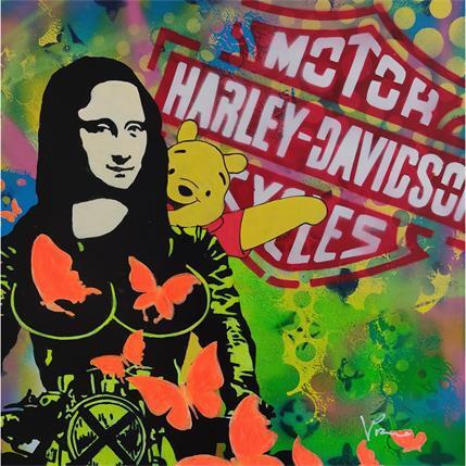 Peinture Friends on a motorcycle par Przemo | Tableau Pop-art Acrylique Icones Pop, Portraits