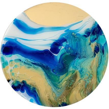 Peinture 856 Profondeur Marine par Depaire Silvia | Tableau Abstrait Acrylique Minimaliste