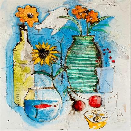 Peinture Colombre et carafe par Colombo Cécile | Tableau  Acrylique, Pastel