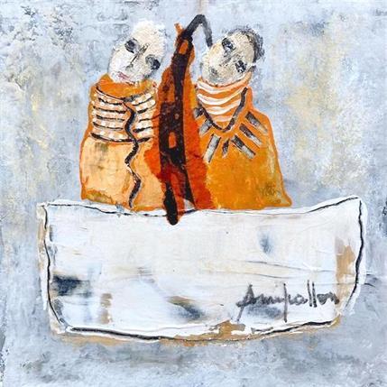 Peinture Barque par Guillon Anne | Tableau Figuratif Scènes de vie