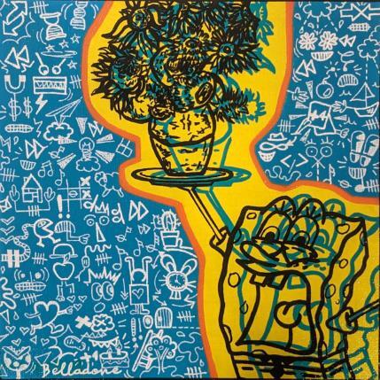 Peinture Les tournesols par Belladone | Tableau Pop-art Acrylique Icones Pop