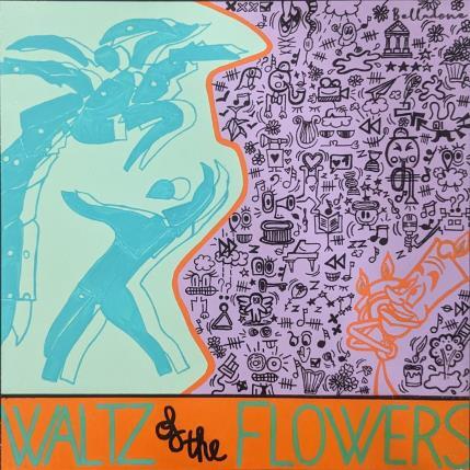 Peinture Waltz of the flowers par Belladone | Tableau Pop-art Acrylique Icones Pop