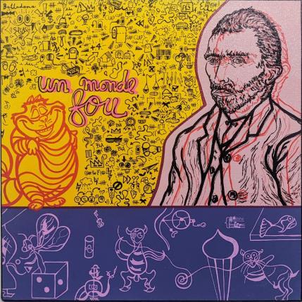 Painting Un monde fou by Belladone | Painting Pop-art Acrylic Pop icons