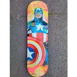 Sculpture Captain America par Kedarone | Sculpture Pop-art Graffiti, Posca