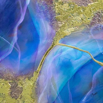 Peinture Îles amethyste par Baroni Victor | Tableau Abstrait Acrylique Minimaliste