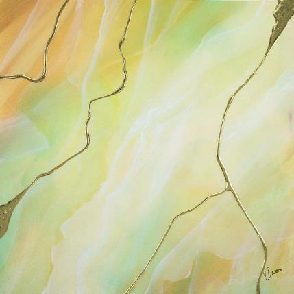 Peinture Onyx citrine par Baroni Victor | Tableau Abstrait Acrylique Minimaliste