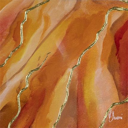 Peinture Onyx d'ambre I par Baroni Victor | Tableau Abstrait Acrylique Minimaliste