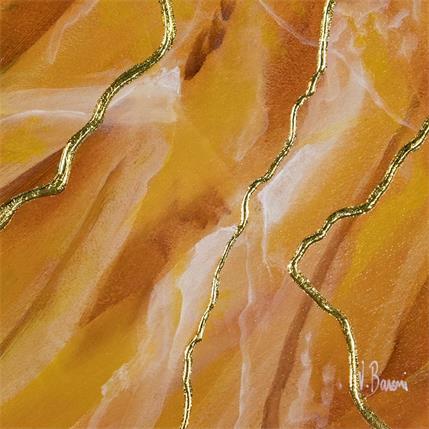Peinture Onyx d'ambre II par Baroni Victor | Tableau Abstrait Acrylique Minimaliste