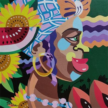 Peinture PREGONERA par S.Uria | Tableau Figuratif Acrylique Portraits