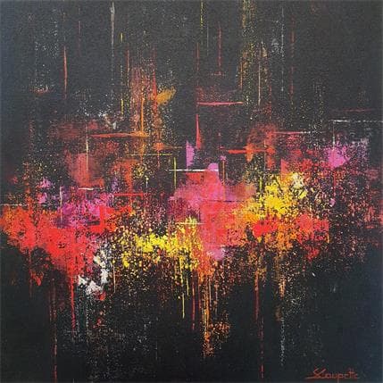 Peinture Night changes par Coupette Steffi | Tableau Abstrait Acrylique Urbain