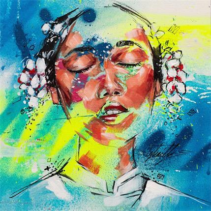 Peinture KEIKO par Istraille | Tableau Street Art Acrylique Portraits