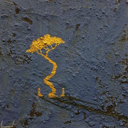 Peinture 4640 par Lemonnier  | Tableau Matiérisme Bois Paysages