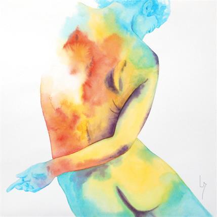 Peinture Nu Femme 139 Vivian par Loussouarn Michèle | Tableau Figuratif Aquarelle Nu