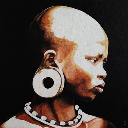 Peinture Neesaa par Alvarez Torezano Luis | Tableau Figuratif Acrylique Portraits