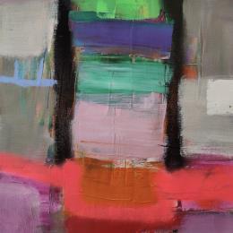 Gemälde F4#42 von Pedersen Morten | Gemälde Abstrakt Acryl, Öl Minimalistisch