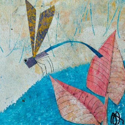 Peinture Libelula lila par Arias Parera Almudena | Tableau Figuratif Acrylique Animaux