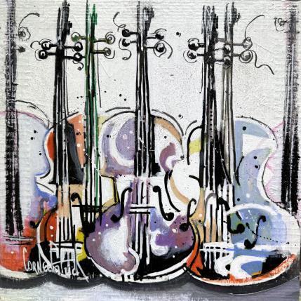 Peinture Happy violins par Cornée Patrick | Tableau Pop-art Natures mortes, Scènes de vie