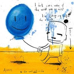 Pintura World on fire por Arens Jan hein | Pintura Raw art Acrylic Life style