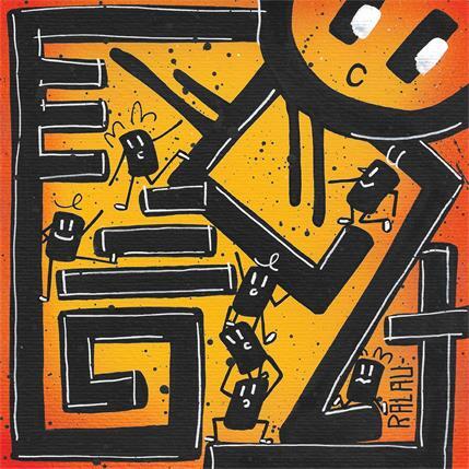 Peinture It's so hot ! par Ralau | Tableau Pop-art Acrylique Paysages, Portraits, Scènes de vie