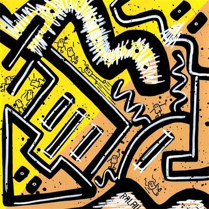 Peinture Worms par Ralau | Tableau Pop-art Acrylique Paysages, Scènes de vie