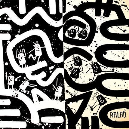 Peinture You are the same par Ralau | Tableau Pop-art Acrylique Scènes de vie