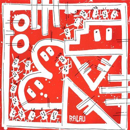 Peinture Warm regards par Ralau | Tableau Pop-art Acrylique Scènes de vie