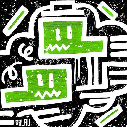 Peinture Lacoste par Ralau | Tableau Pop-art Acrylique Scènes de vie