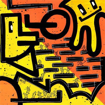 Peinture Heat isn't deadly par Ralau | Tableau Pop-art Acrylique Animaux, Paysages, Scènes de vie