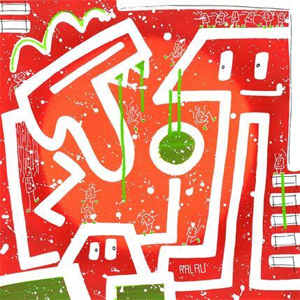 Peinture Final level par Ralau | Tableau Pop-art Acrylique Paysages, Portraits, Scènes de vie