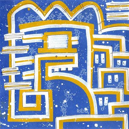 Peinture House of judgments par Ralau | Tableau Pop-art Acrylique Portraits, Scènes de vie