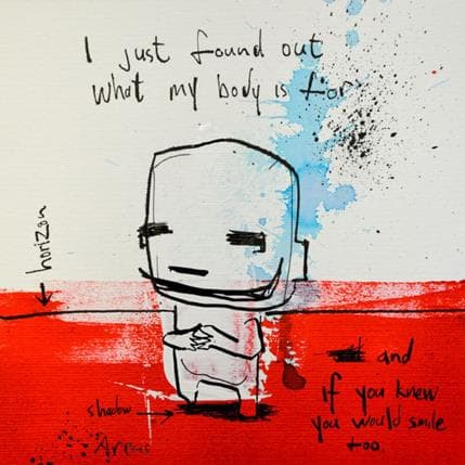 Peinture Body par Arens Jan hein | Tableau Art Singulier Acrylique scènes de vie