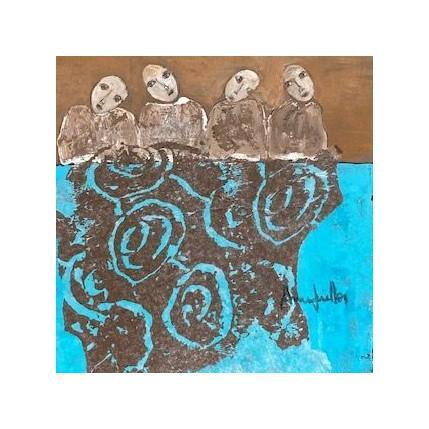 Peinture portrait de famille par Guillon Anne | Tableau Figuratif Scènes de vie