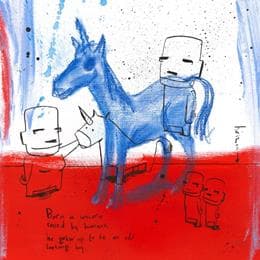 Pintura Old boy por Arens Jan hein | Pintura Raw art Acrylic Life style