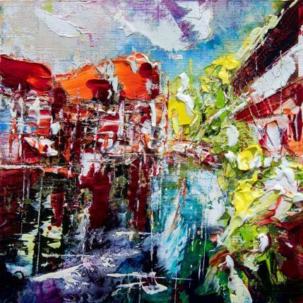 Peinture Strasbourg La petite France par Reymond Pierre | Tableau Figuratif Huile Paysages, Urbain