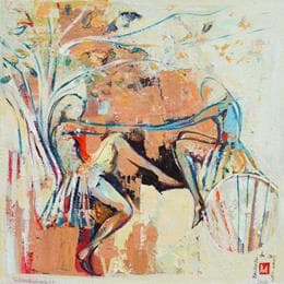 Pintura 14 por Machi | Pintura Figurative Acrylic, Oil Life style