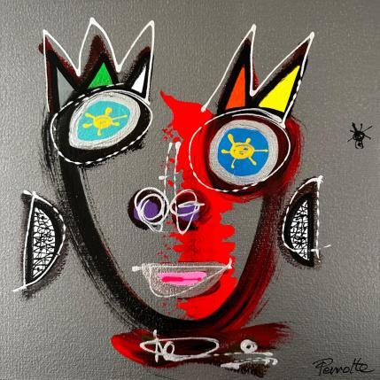 Peinture ROSA par Perrotte | Tableau  Acrylique