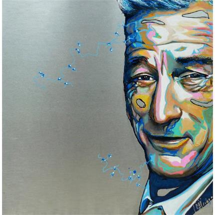 Peinture Mister Robert de Niro  par Medeya Lemdiya | Tableau Figuratif Métal Portraits