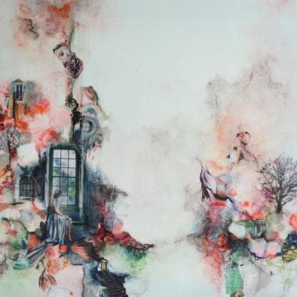 Peinture Le temps des saisons par Bergeron Marie-Josée | Tableau Figuratif Acrylique, Huile scènes de vie