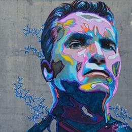 Pintura Schwarzy por Medeya Lemdiya | Pintura Pop-art Acrylic Pop icons