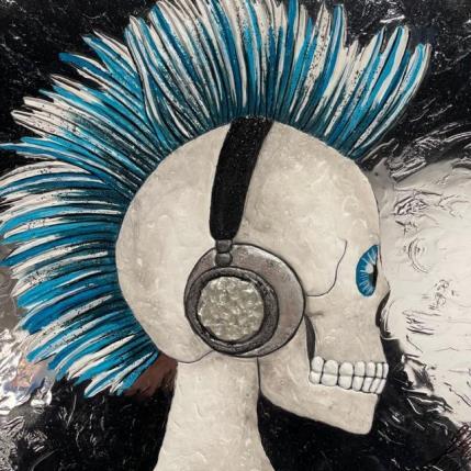 Painting PUNK by Geiry | Painting Subject matter Wood Portrait