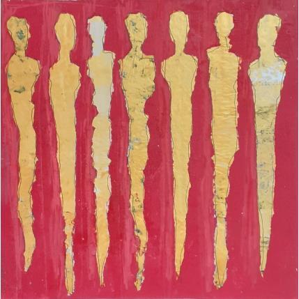 Peinture Ostia antica 6 par Rocco Sophie | Tableau  Acrylique, Collage, Sable