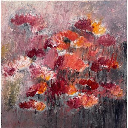 Peinture Douceur d'un pré  par Rocco Sophie | Tableau Abstrait Acrylique, Collage, Huile, Sable minimaliste, Natures mortes