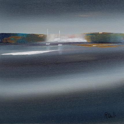 Gemälde Douceur nocturne 42 von Roussel Marie-Ange et Fanny | Gemälde Figurativ Öl Marine, Pop-Ikonen