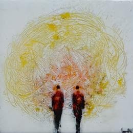 Peinture Dos en un lio par Bofill Laura | Tableau Figuratif Acrylique Portraits