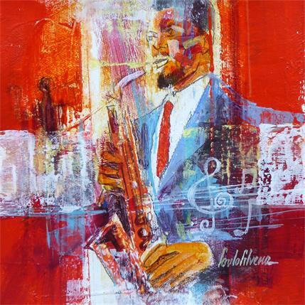 Painting Jazz Fest by Silveira Saulo | Painting Figurative Acrylic Pop icons