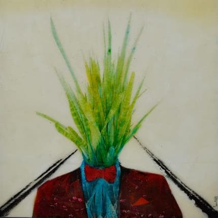 Peinture Hombre vejetal par Bofill Laura | Tableau Figuratif Acrylique Portraits