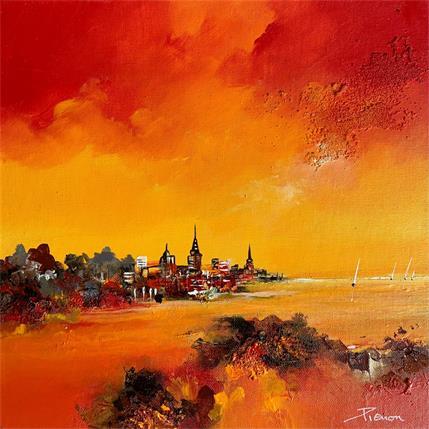 Peinture Un soir d’été par Pienon Cyril | Tableau Figuratif Acrylique Marine, Paysages