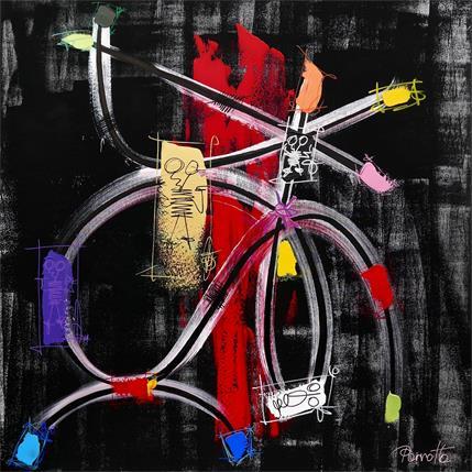 Peinture BYBOO par Perrotte | Tableau Abstrait Acrylique Minimaliste